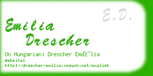 emilia drescher business card